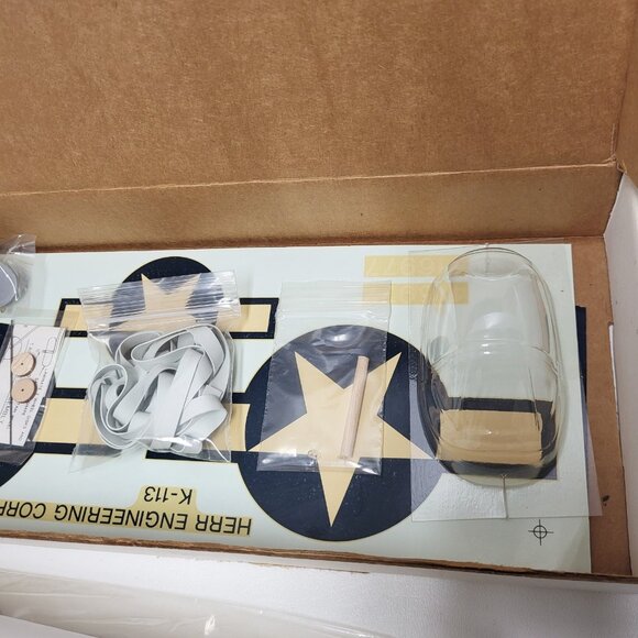 CORSAIR F4U-1 Laser Cut Airplane KIT 30" Wingspan Rubber Powered Herr Engineerin - Picture 7 of 13